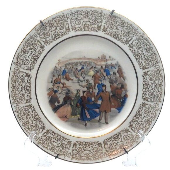 Wittnauer Collectors Guild Central Park Winter Plate 1862 Bone China England - Picture 1 of 6